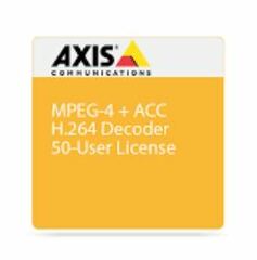 Axis Communications MPEG-4 + ACC H.264 Decoder 50-User License