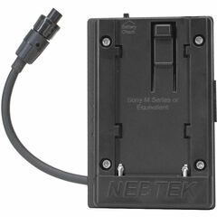 Nebtek 12V DV Battery Adapter with Sony M Faceplate for AJA Mini Converter