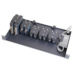 ShieldRock Rack10 Universal Shelf for 10 Mini Converters (1 RU)