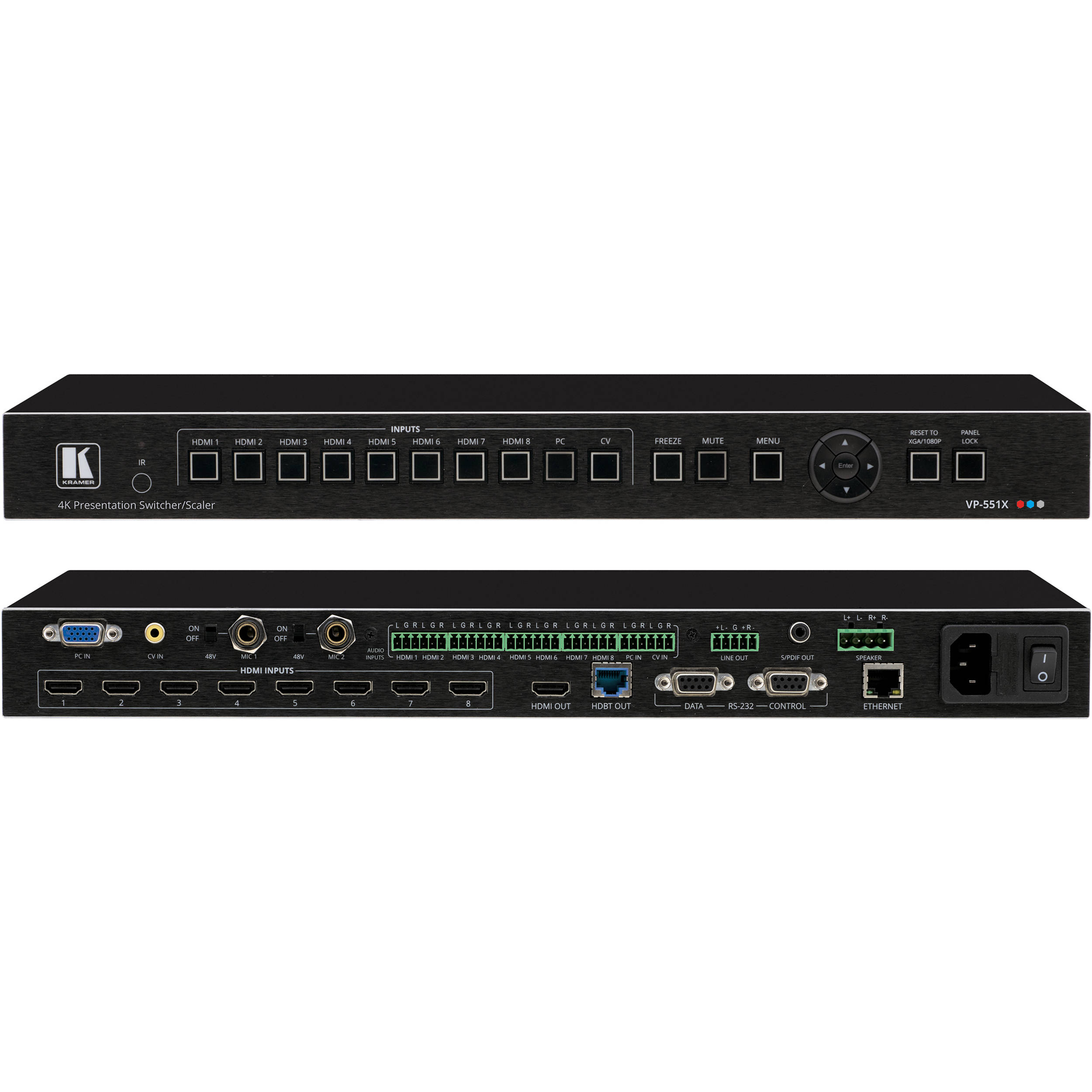 Kramer VP-551X 10-Input 18G 4K Presentation Switcher/Scaler