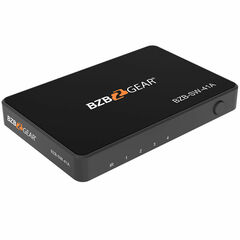 BZBGear 4-Port 4K 18Gbps 60Hz HDMI 2.0 Switcher with IR Remote Control