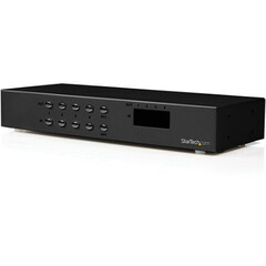 StarTech ST424MX 4 x 4 VGA Matrix Video Switch Splitter with Audio (Black)