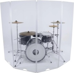 Sound Shields VDS-4-K 5.5 foot Tall 8 foot Wide 4 Section Acrylic Shield System