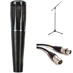Earthworks SR314 Handheld Condenser Microphone Bundle with Stand and Cable - Black