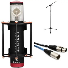 Manley Reference Cardioid Large-diaphragm Tube Condenser Microphone Bundle with Stand and Cable