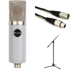 Mojave Audio MA-201fet Large-diaphragm Condenser Microphone Bundle with Stand and Cable - Vintage Gray