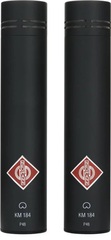 Neumann KM 184 Stereo Set Small-diaphragm Cardioid Microphones - Matte Black