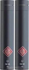 Neumann KM 185 Stereo Set Small-diaphragm Hypercardioid Microphones - Matte Black