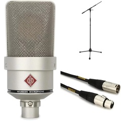Neumann TLM 103 Anniversary Edition Large-Diaphragm Condenser Microphone Bundle with Stand and Cable - Nickel