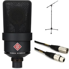 Neumann TLM 103 Anniversary Edition Large-diaphragm Condenser Microphone Bundle with Stand and Cable - Matte Black