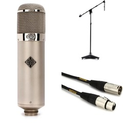 Telefunken U47 Large-diaphragm Tube Condenser Microphone Bundle with Stand and Cable