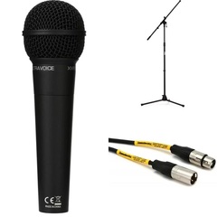 Behringer Bundle with Stand and Cable - XM8500 Cardioid Dynamic Vocal Microphone