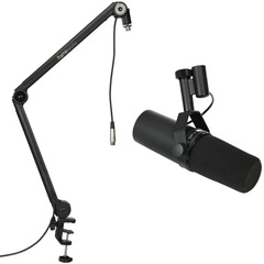 Shure SM7B Dynamic Microphone Bundle with Stand and Cable