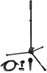 Shure PGA58BTS Dynamic Vocal Microphone Bundle with Cable and Stand