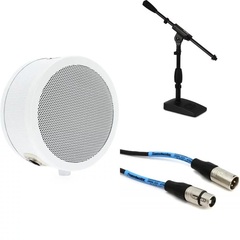 Solomon (Bundle with Stand and Cable - White) LoFReQ Sub-style Dynamic Microphone