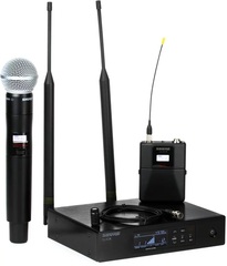 Shure QLXD124/85 Combo Wireless Handheld and Lavalier Microphone System - G50 Band