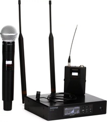 Shure QLXD124/85 Combo Wireless Handheld and Lavalier Microphone System - H50 Band