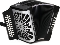 Hohner Compadre Diatonic Accordion - Keys of F/Bb/Eb - Black