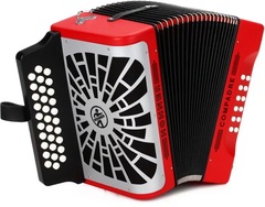 Hohner Compadre Diatonic Accordion - Keys of E/A/D - Red