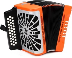 Hohner Compadre Diatonic Accordion - Keys of G/C/F - Orange