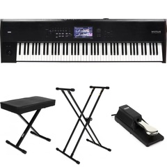 Korg Nautilus 88 88-key Synthesizer Workstation Essentials Bundle