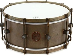 A&F Drum Company Raw Brass Snare Drum - 6.5 x 14 inch