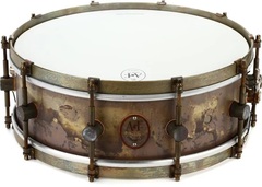 A&F Drum Company Raw Brass Snare Drum - 5 x 14 inch