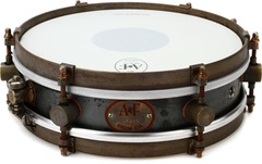 A&F Drum Company Rude Boy Snare Drum - 3 x 10 inch - Raw Steel