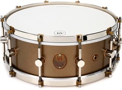 A&F Drum Company Maple Club Snare Drum - 5.5 x 14 inch - Deco Gold with Nickel Hardware