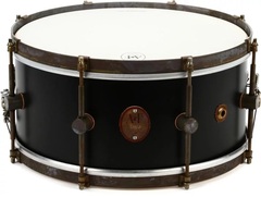 A&F Drum Company Solid Maple Snare Drum - 6.5 x 14 inch - Matte Black