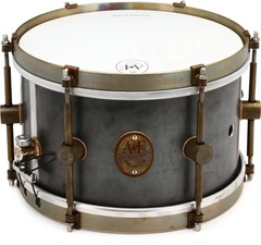 A&F Drum Company Raw Steel Snare Drum - 6.5 x 10 inch
