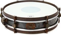 A&F Drum Company Rude Boy Snare Drum - 3 x 13 inch - Raw Steel