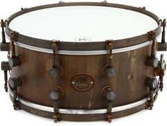 A&F Drum Company A&F'ers Bell Series Raw Brass Snare Drum - 6.5 x 14 inch
