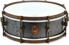 A&F Drum Company Raw Steel Snare Drum - 5 x 14 inch