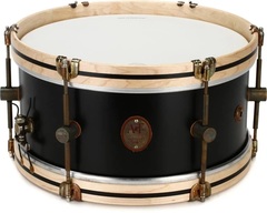 A&F Drum Company Black Field Snare Drum - 6.5 x 14 inch