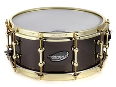 Ahead Bell Brass Snare Drum - 6 x 14 inch - Black Chrome