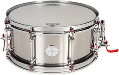 Dunnett Stainless Steel Snare Drum - 6.5 x 14 inch - Polished Finish