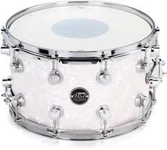 DW Performance Series Snare Drum - 8 x 14 inch - White Marine FinishPly