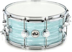 DW Collector's Series Snare Drum - 6.5 x 14 inch - Pale Blue Oyster FinishPly
