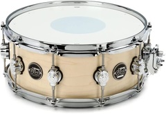 DW Performance Series Snare Drum - 5.5 x 14 inch - Natural Satin Oil - Sweetwater Exclusive