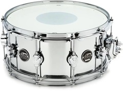 DW Performance Series Steel Snare Drum - 6.5 x 14 inch - Polished