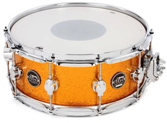 DW Performance Series Snare Drum - 5.5 x 14 inch - Gold Sparkle FinishPly