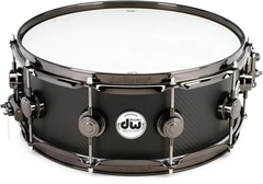 DW Carbon Fiber Snare Drum - 5.5 x 14 inch - Black Nickel Hardware