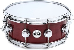 DW Collector's Purpleheart Wood Snare Drum - 5.5 x 14 inch - Chrome