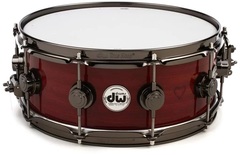 DW Collector's Series Purpleheart Wood Snare Drum - 5.5 x 14 inch - Black Nickel