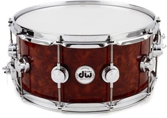 DW Collector's Series Exotic Snare Drum - 6.5 x 14 inch - Cinnamon Burl