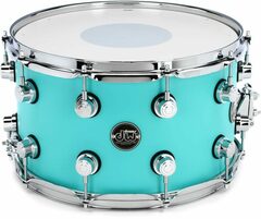 DW Performance Series Snare Drum - 8 x 14 inch - Hard Satin Surf - Sweetwater Exclusive