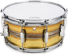 Ludwig Raw Brass Snare Drum - 6.5 x 14 inch