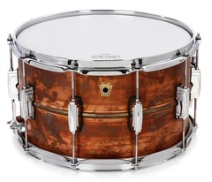 Ludwig Copper Phonic Snare Drum - 8 x 14 inch - Raw Patina Finish