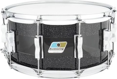 Ludwig Vistalite Snare Drum - 6.5-inch x 14-inch - Black Sparkle/Smoke/Black Sparkle 